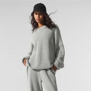 Alo Yoga Knit Sweater Off-white Size Small